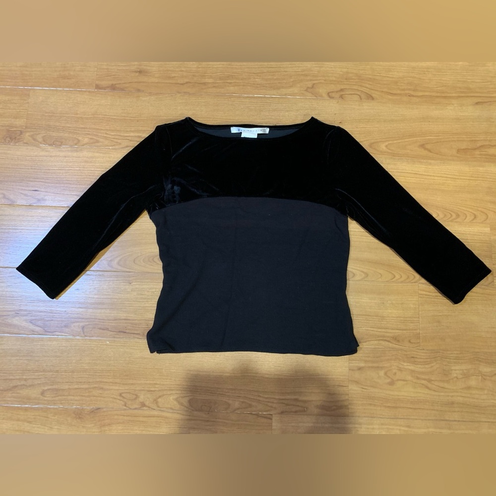 Max Studio Velvet Knit Top - Small
